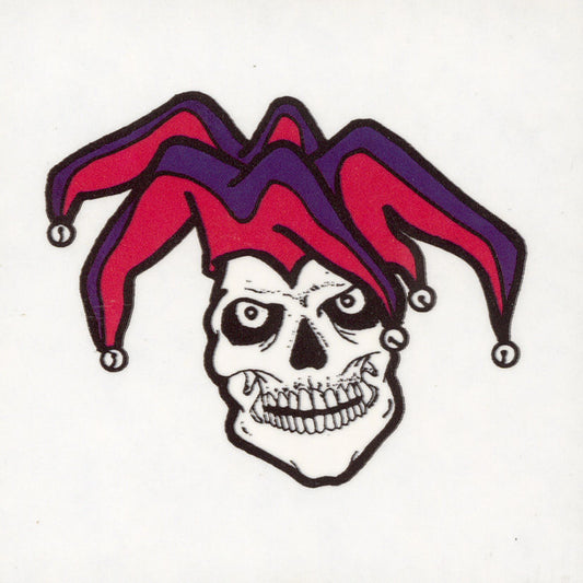 Jester Skull Sticker - HalfMoonMusic