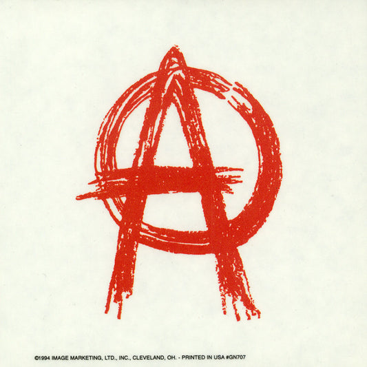 Anarchy Symbol Sticker - HalfMoonMusic