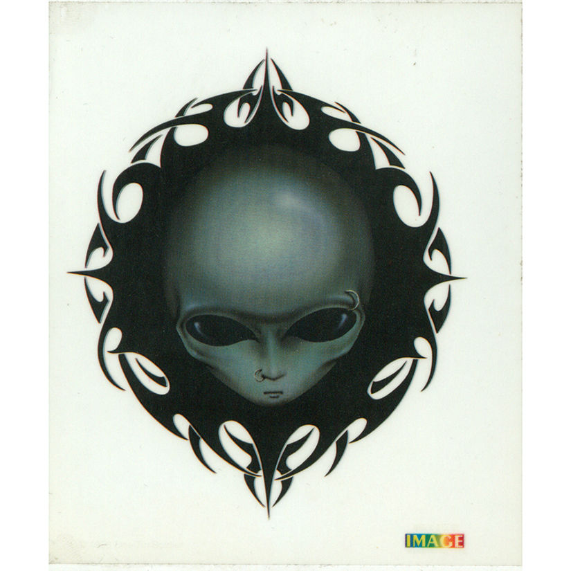 Alien Head Sticker - HalfMoonMusic