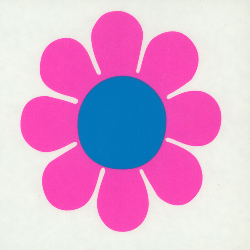 Large Hippie Flower Sticker - HalfMoonMusic