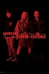 CHVRCHES Screen Violence Poster - HalfMoonMusic