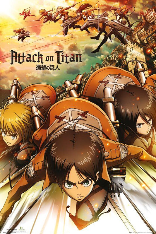 Attack on Titan - Attack Poster - HalfMoonMusic