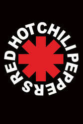 Red Hot Chilli Peppers Logo Poster - HalfMoonMusic