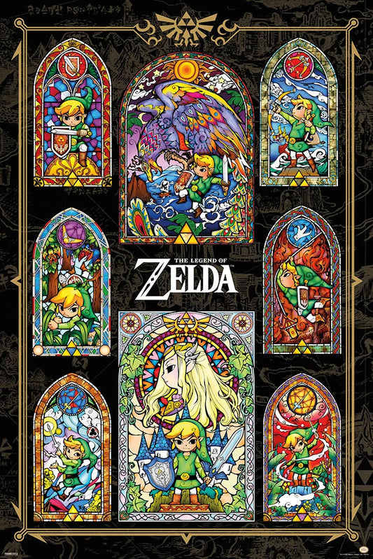 Zelda Collage Poster - HalfMoonMusic