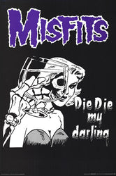 Misfits Die, Die My Darling Poster - HalfMoonMusic