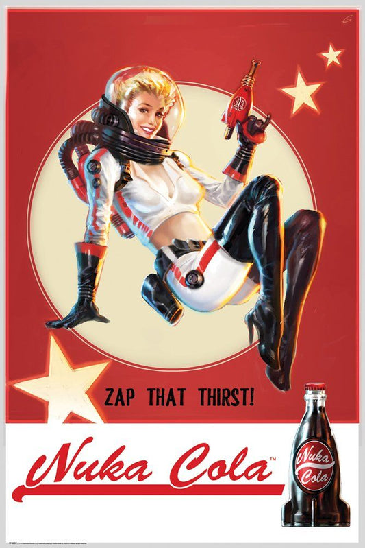 Fallout 4 Nuka Cola Poster - HalfMoonMusic