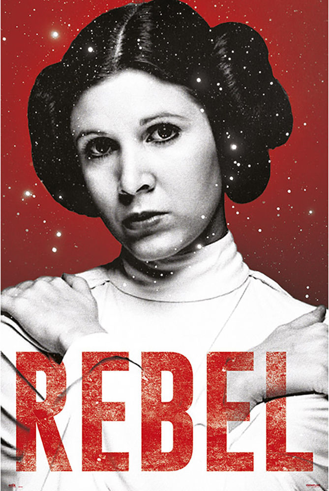 Princess Leia Rebel Poster - HalfMoonMusic