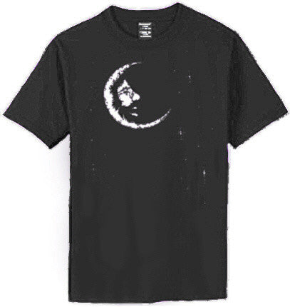 Men's Jerry Garcia Band Jerry Moon Black T-shirt - HalfMoonMusic