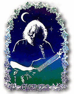 Jerry Garcia Rose Window Sticker - HalfMoonMusic