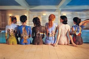 Pink Floyd Back Categories Fabric Poster - HalfMoonMusic