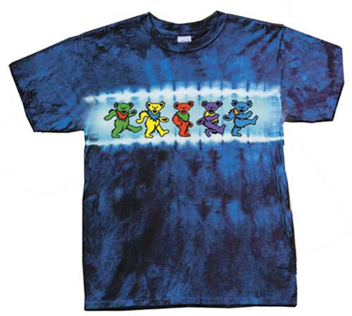Grateful Dead Tie Dye Dancing Bear Youth T-shirt - HalfMoonMusic