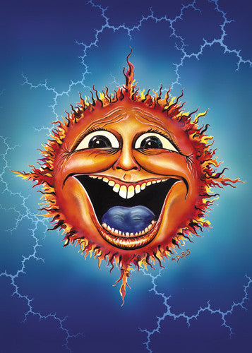 Sun Face Mike DuBois Art Print - HalfMoonMusic