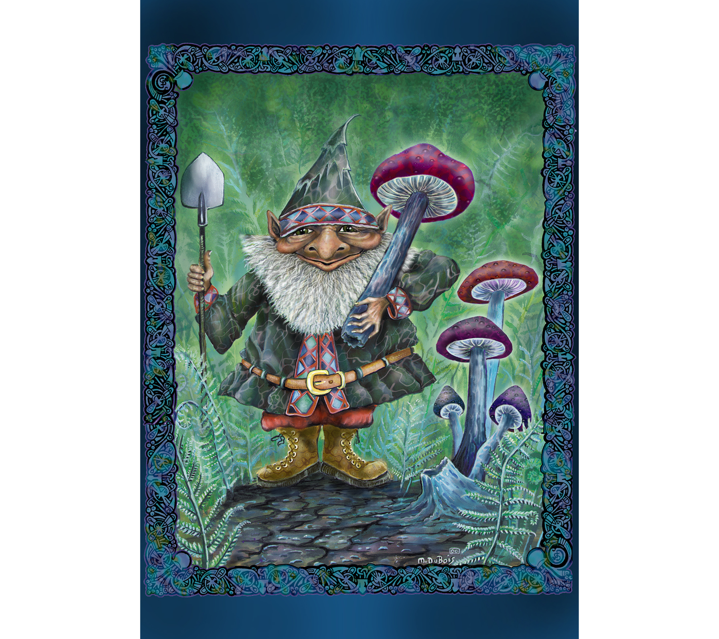 Forest Gnome Mike DuBois Art Print - HalfMoonMusic