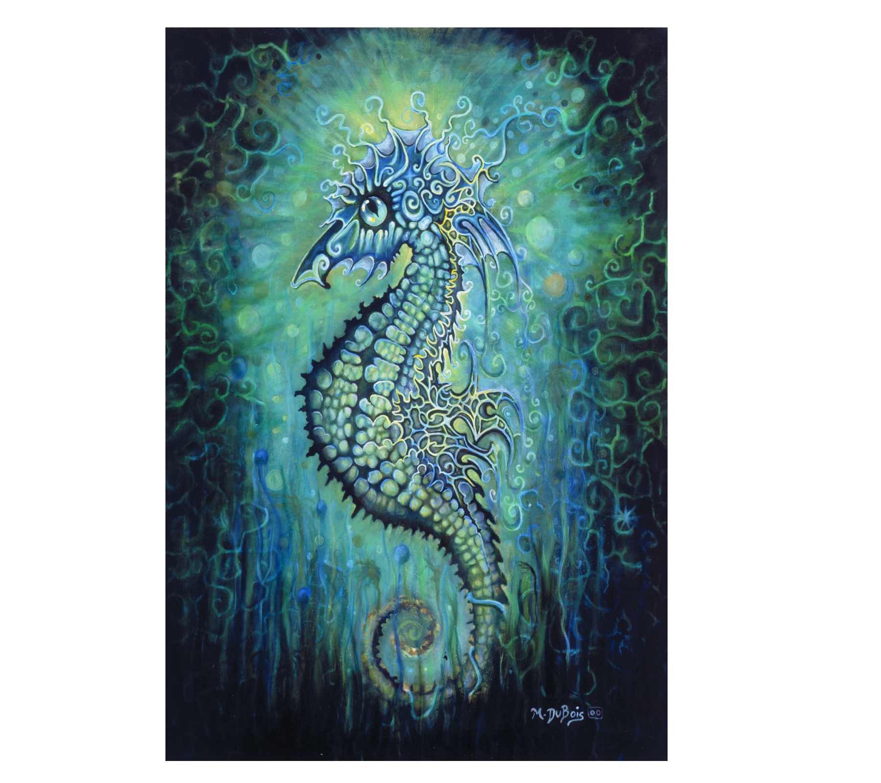 Seahorse Mike DuBois Art Print - HalfMoonMusic