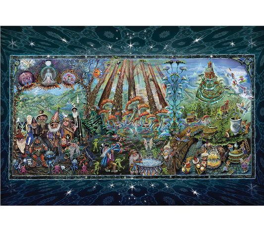 Gnome Collage Mike DuBois Art Print - HalfMoonMusic