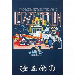 Led Zeppelin Song Remains Poster - HalfMoonMusic