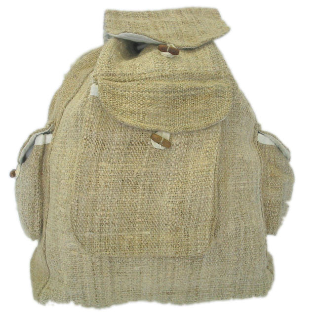 Hemp Flap Backpack - HalfMoonMusic