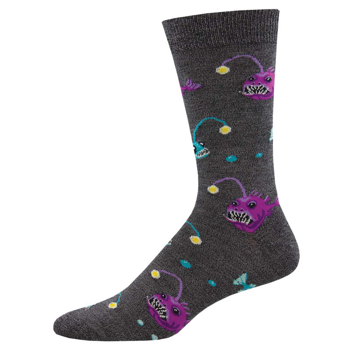 Mens Whats Your Angle Fish Socks - HalfMoonMusic