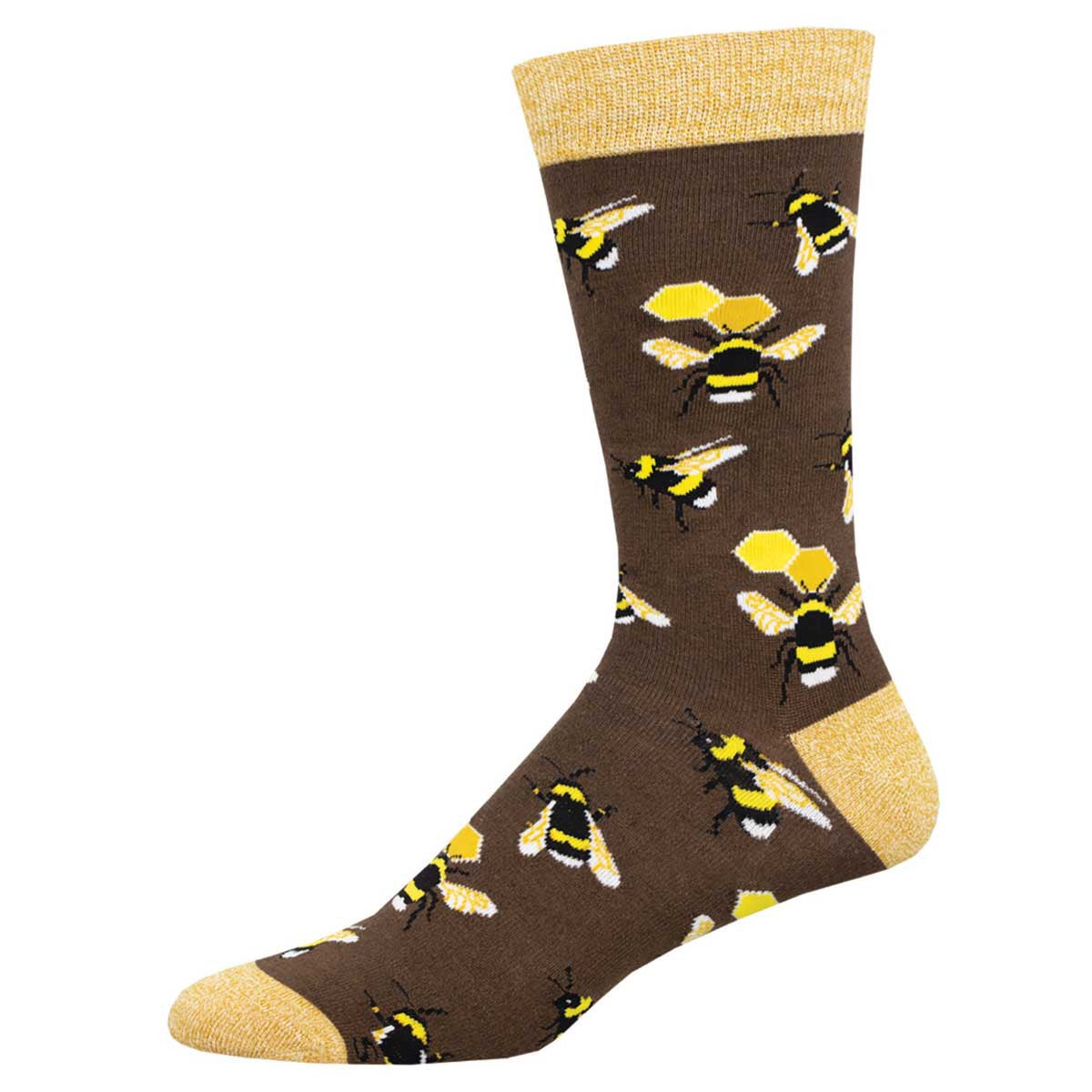 Mens Honey In The Bank Bamboo Socks - HalfMoonMusic