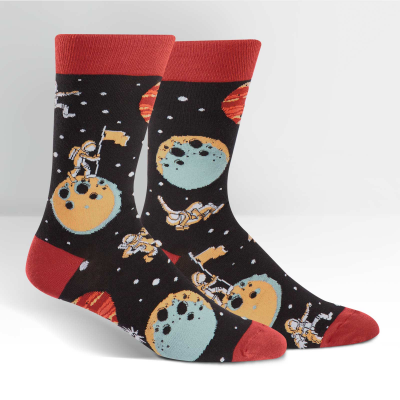 Mens A Sock Odyssey Crew Socks - HalfMoonMusic
