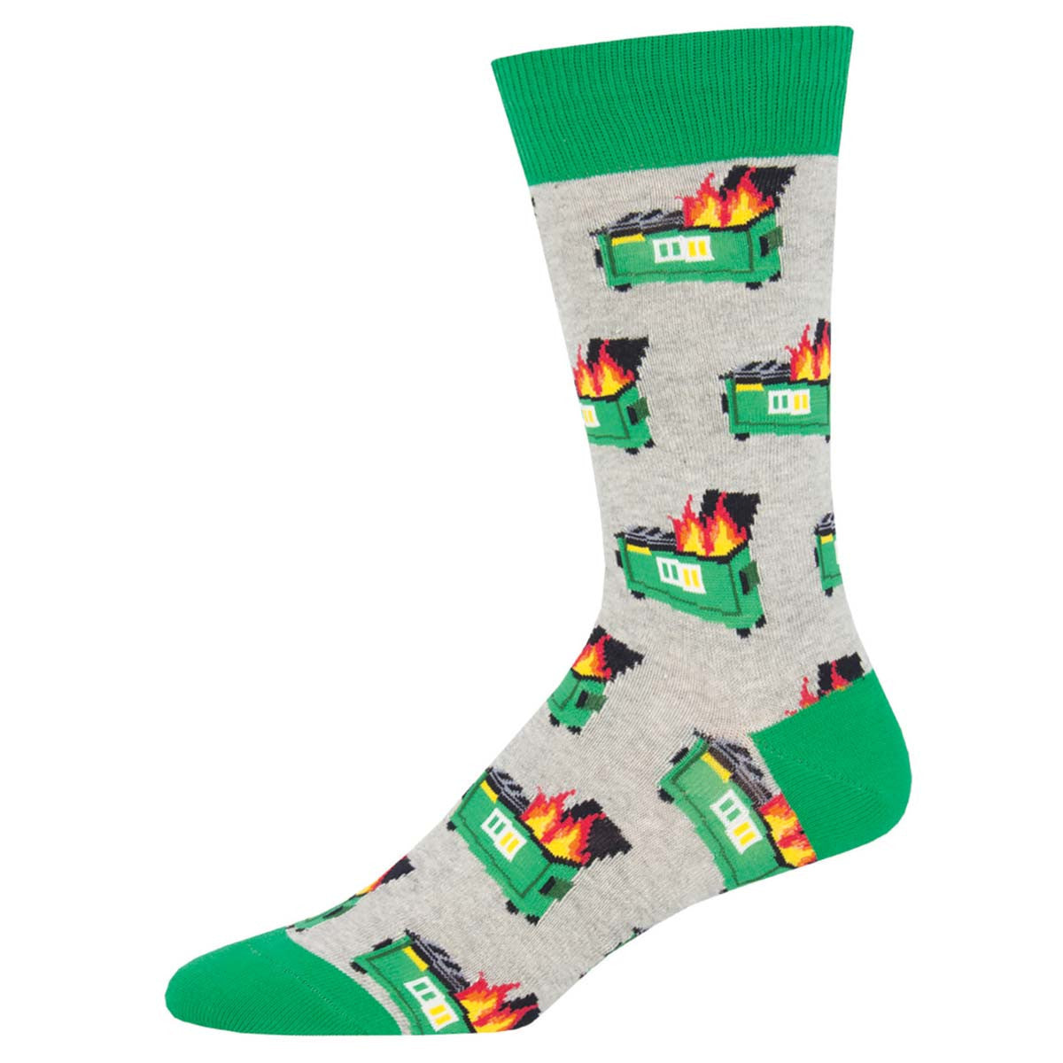 Mens Dumpster Fire Socks - HalfMoonMusic