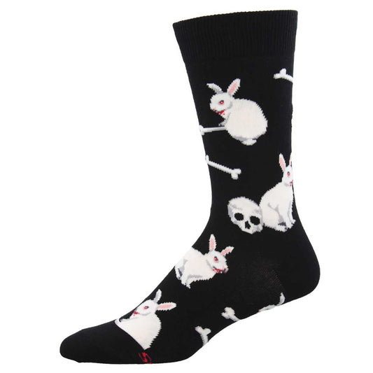 Mens Evil Bunny Socks - HalfMoonMusic