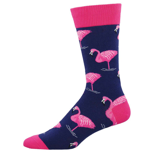 Mens Flamingo Socks - HalfMoonMusic