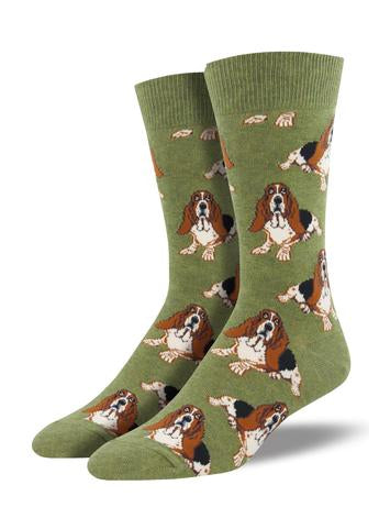 Men's Nothin' But A Hound Dog Crew Socks - HalfMoonMusic