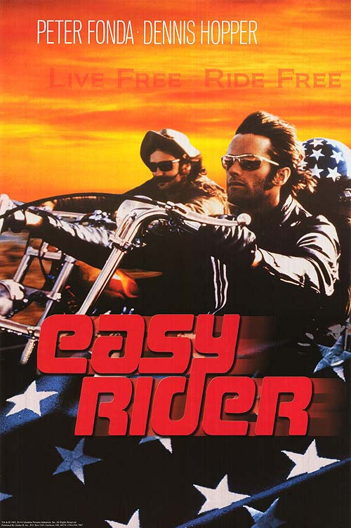 Easy Rider Live Free Ride Free Poster - HalfMoonMusic