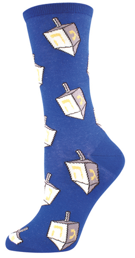 Womens Dreidel Socks - HalfMoonMusic
