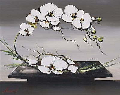 Olivier Tramoni Bonheur d'orchidees Blanches I Art Print - HalfMoonMusic