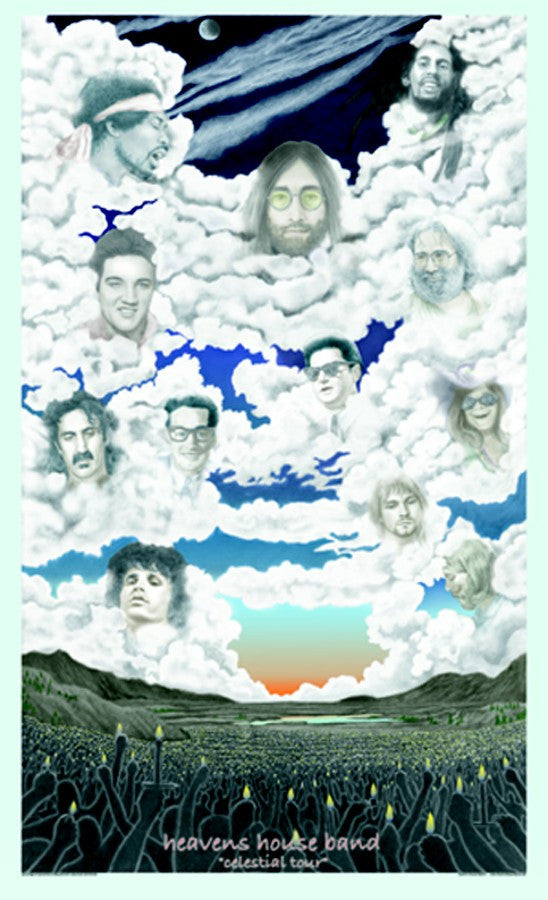 Heaven's House Band Poster - HalfMoonMusic