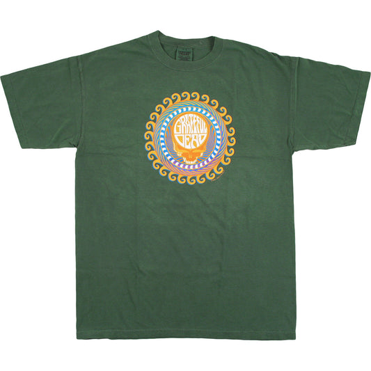 Men's Grateful Dead Orange Sunshine Stealie T-Shirt - HalfMoonMusic