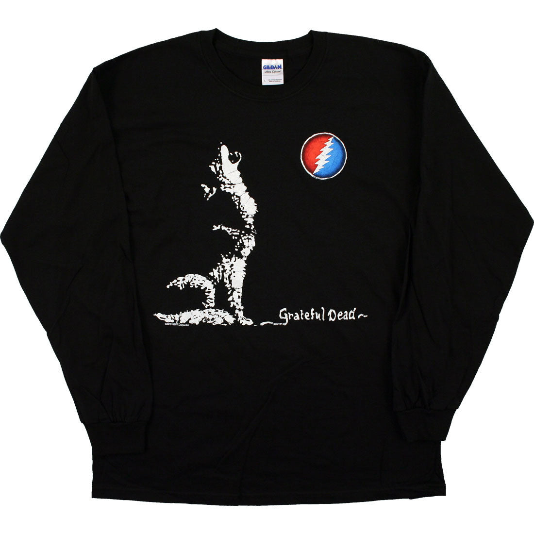 Grateful Dead Wolf Long-sleeve T-shirt - HalfMoonMusic