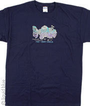 Men's Jerry Garcia Fish Grateful Dead T-shirt - HalfMoonMusic