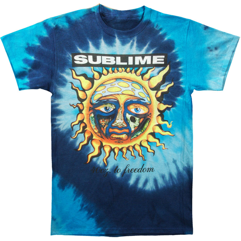 Sublime 40 oz Tie Dye T Shirt - HalfMoonMusic