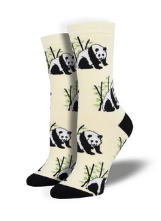 Bamboo Panda Womens Socks - HalfMoonMusic