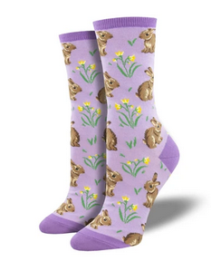 Relaxed Rabbit Womens Socks - HalfMoonMusic