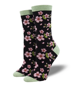Flowers In Bloom Womens Socks - HalfMoonMusic