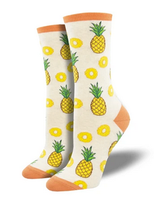 Partial To Pineapples Womens Socks - HalfMoonMusic