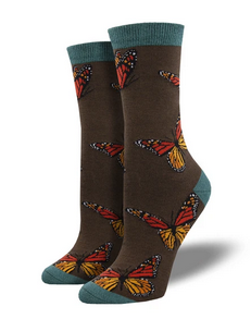 Monarch Butterfly Womens Socks - HalfMoonMusic