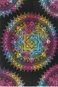 Tribal Mandala Tapestry - HalfMoonMusic