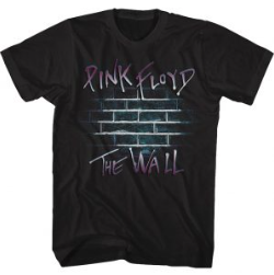 Mens Pink Floyd Purple Wall T-Shirt - HalfMoonMusic