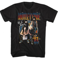 Mens Motley Crue US Tour 1983 T-Shirt - HalfMoonMusic