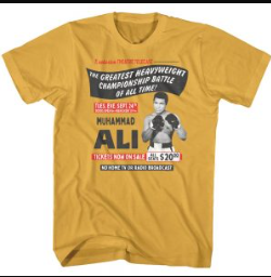 Mens Muhammad Ali Telecast T-Shirt - HalfMoonMusic