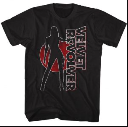 Mens Velvet Revolver Silhouette T-Shirt - HalfMoonMusic