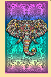 Head Of The Tribe Elephant Towel - HalfMoonMusic