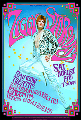 David Bowie Ziggy Stardust Concert Nouveau Art Print - HalfMoonMusic