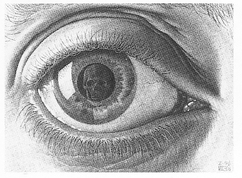 Eye MC Escher Print - HalfMoonMusic