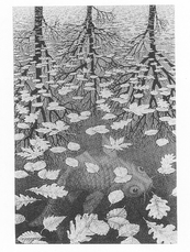 Three Worlds MC Escher Print - HalfMoonMusic
